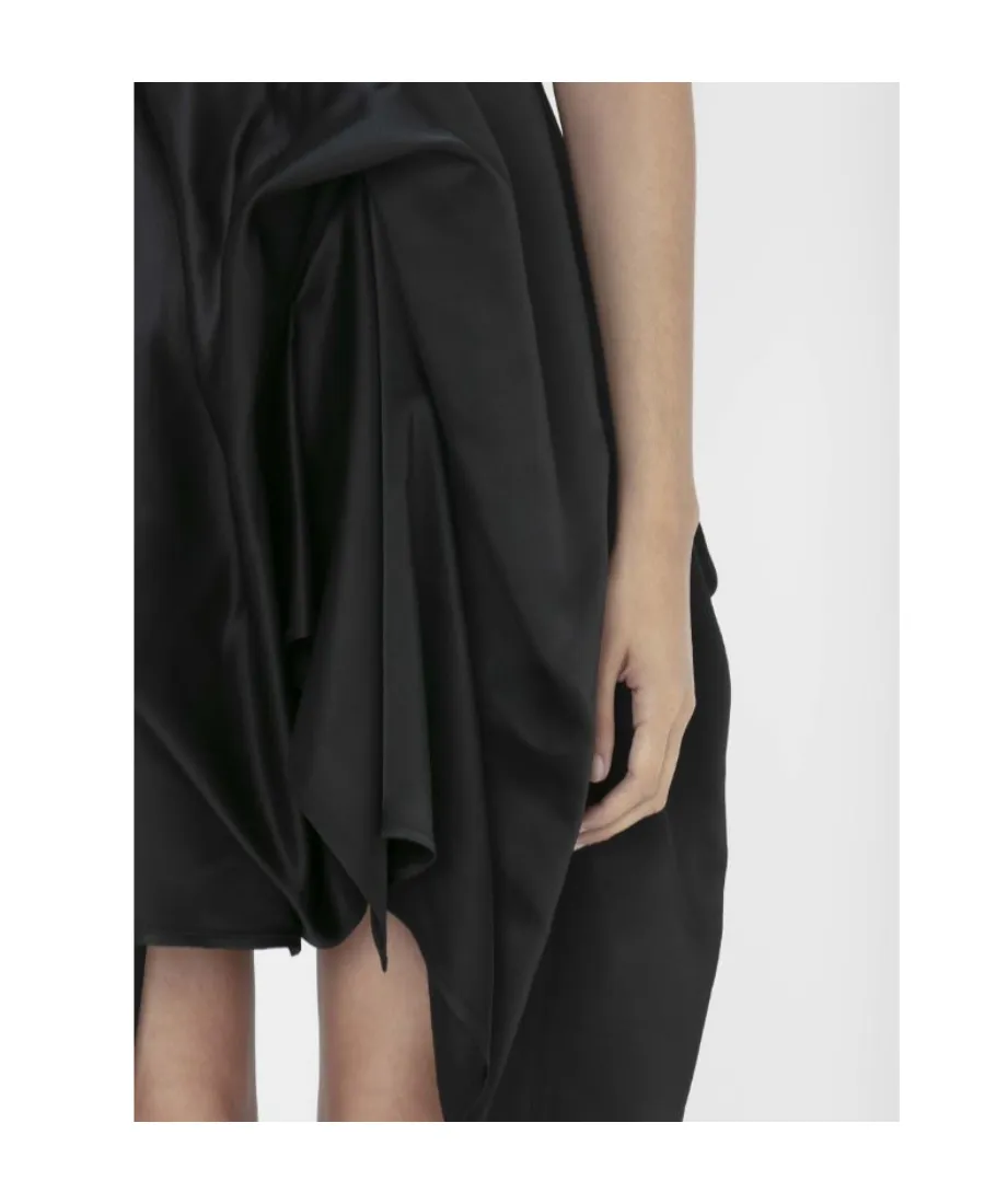 Sleeveless Asymmetric Mini Dress