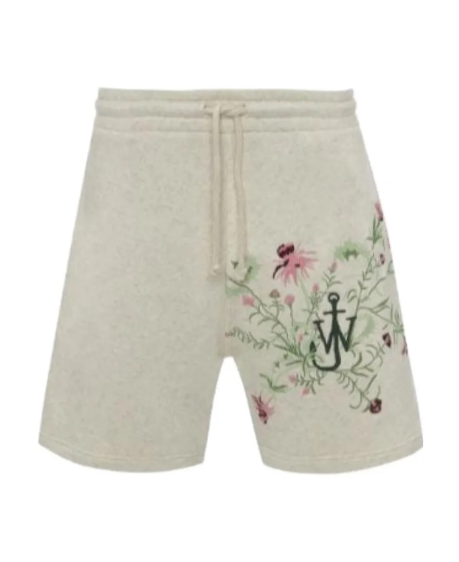 Logo Embroidered Drawstring Shorts