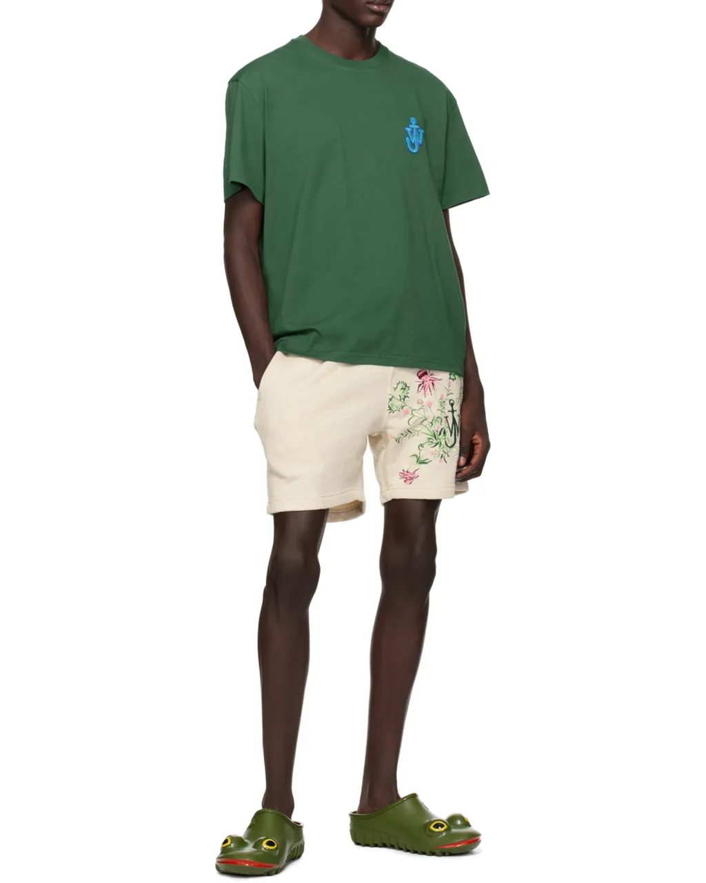 Logo Embroidered Drawstring Shorts