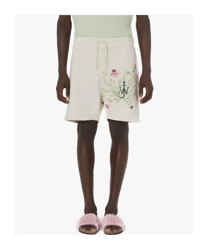 Logo Embroidered Drawstring Shorts