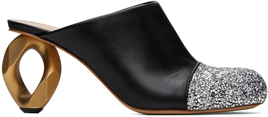 Crystal Muller-Style High Heels