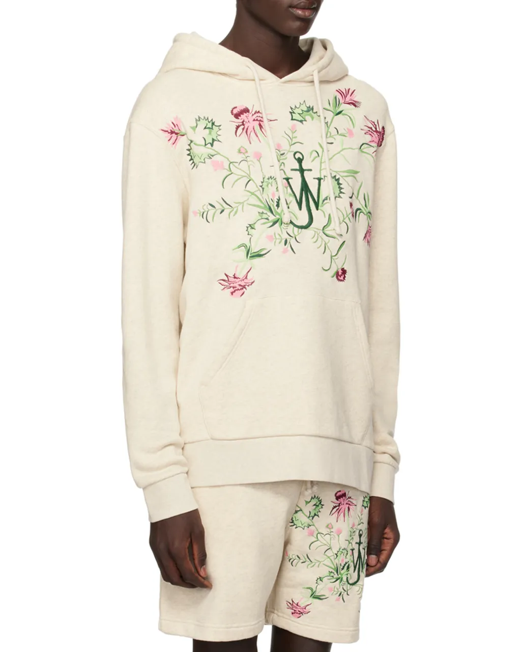 X Pol Anglada Logo Embroidered Drawstring Hoodie