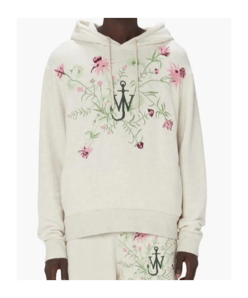 X Pol Anglada Logo Embroidered Drawstring Hoodie