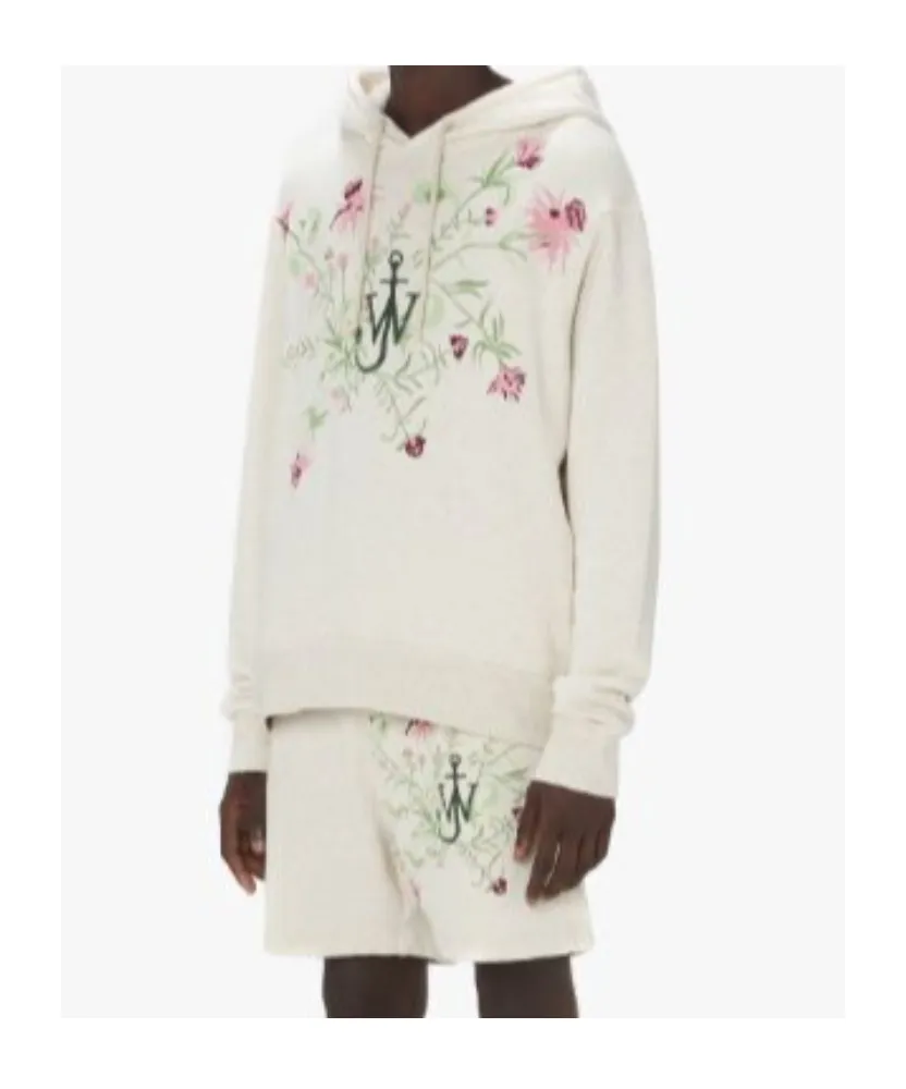 X Pol Anglada Logo Embroidered Drawstring Hoodie
