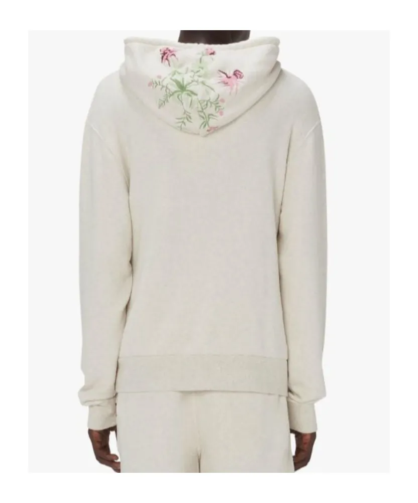 X Pol Anglada Logo Embroidered Drawstring Hoodie