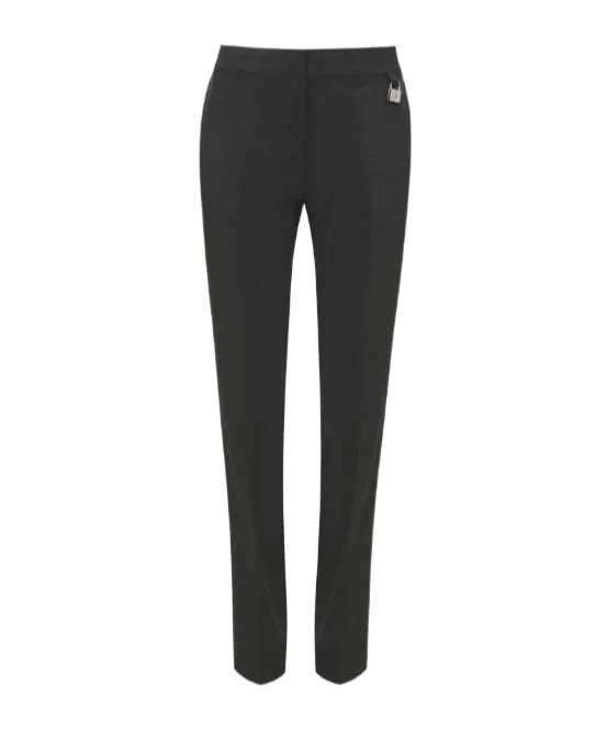 High-Waisted Cotton Trousers