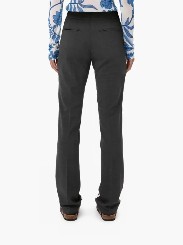 High-Waisted Cotton Trousers