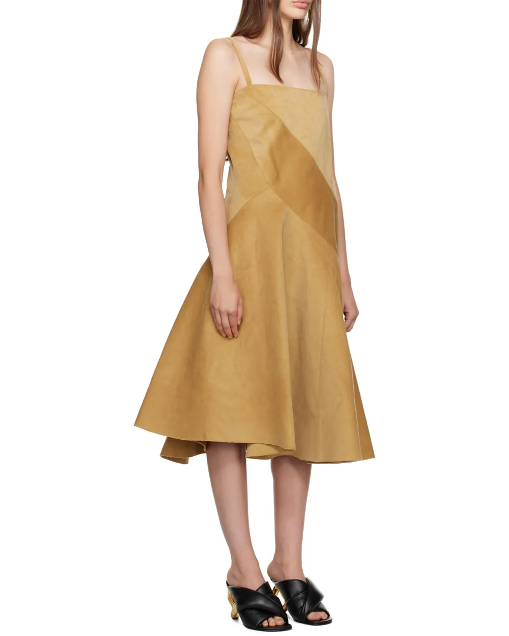 Panneled A-Line Dress