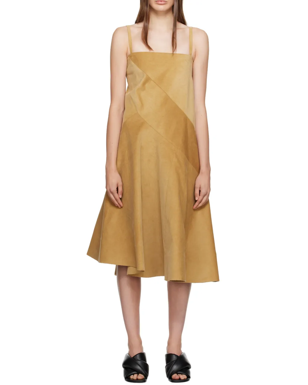 Panneled A-Line Dress