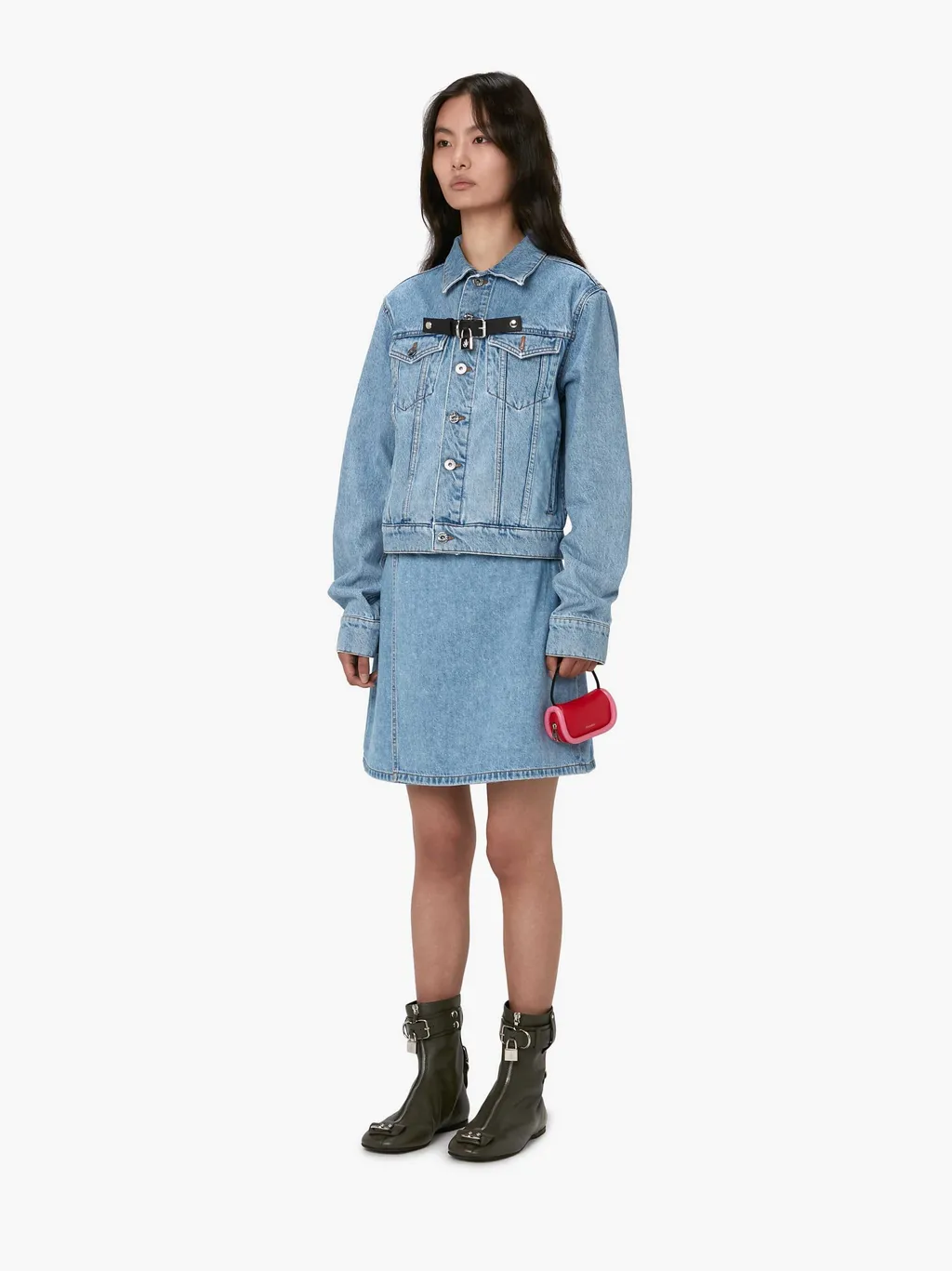 Padlock Strap Trucker Jacket