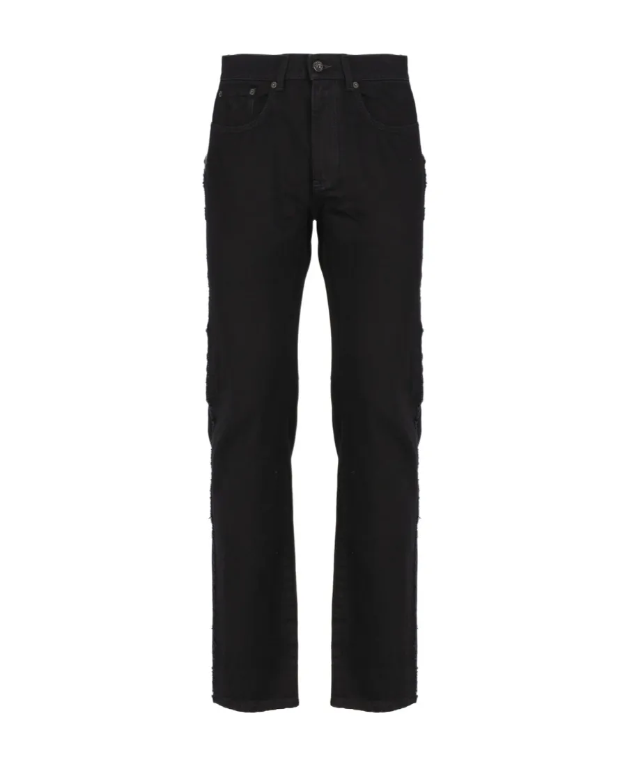 Logo Patch Straight-Leg Jeans
