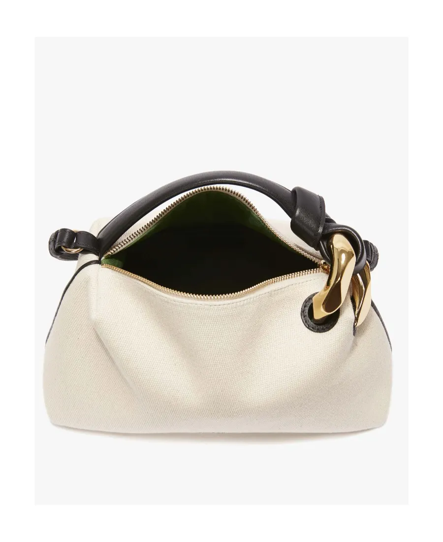 Logo Printed Zipped Crossbody Bag