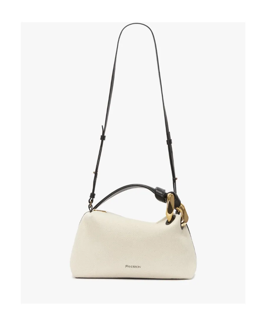 Logo Printed Zipped Crossbody Bag