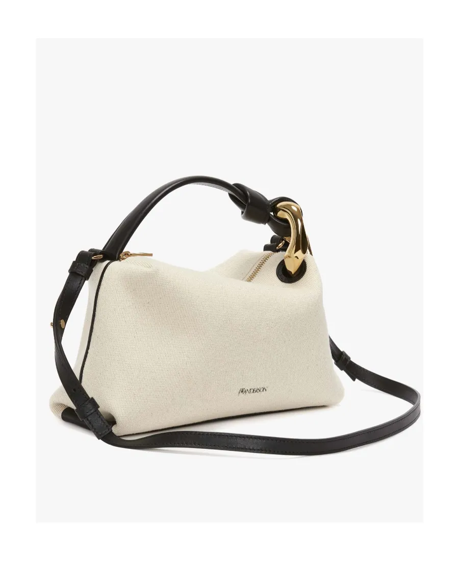 Logo Printed Zipped Crossbody Bag