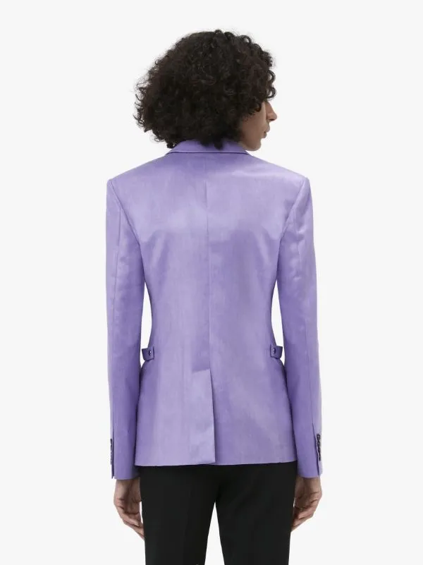 Padlock Strap Single-Breasted Blazer