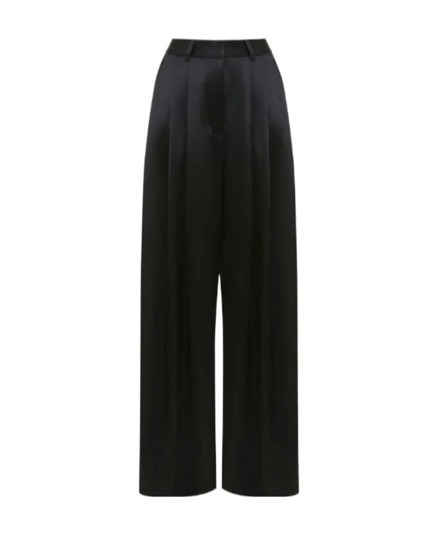 High Waist Straight Leg Trousers