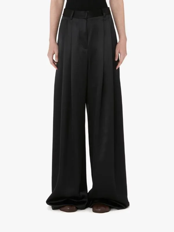 High Waist Straight Leg Trousers
