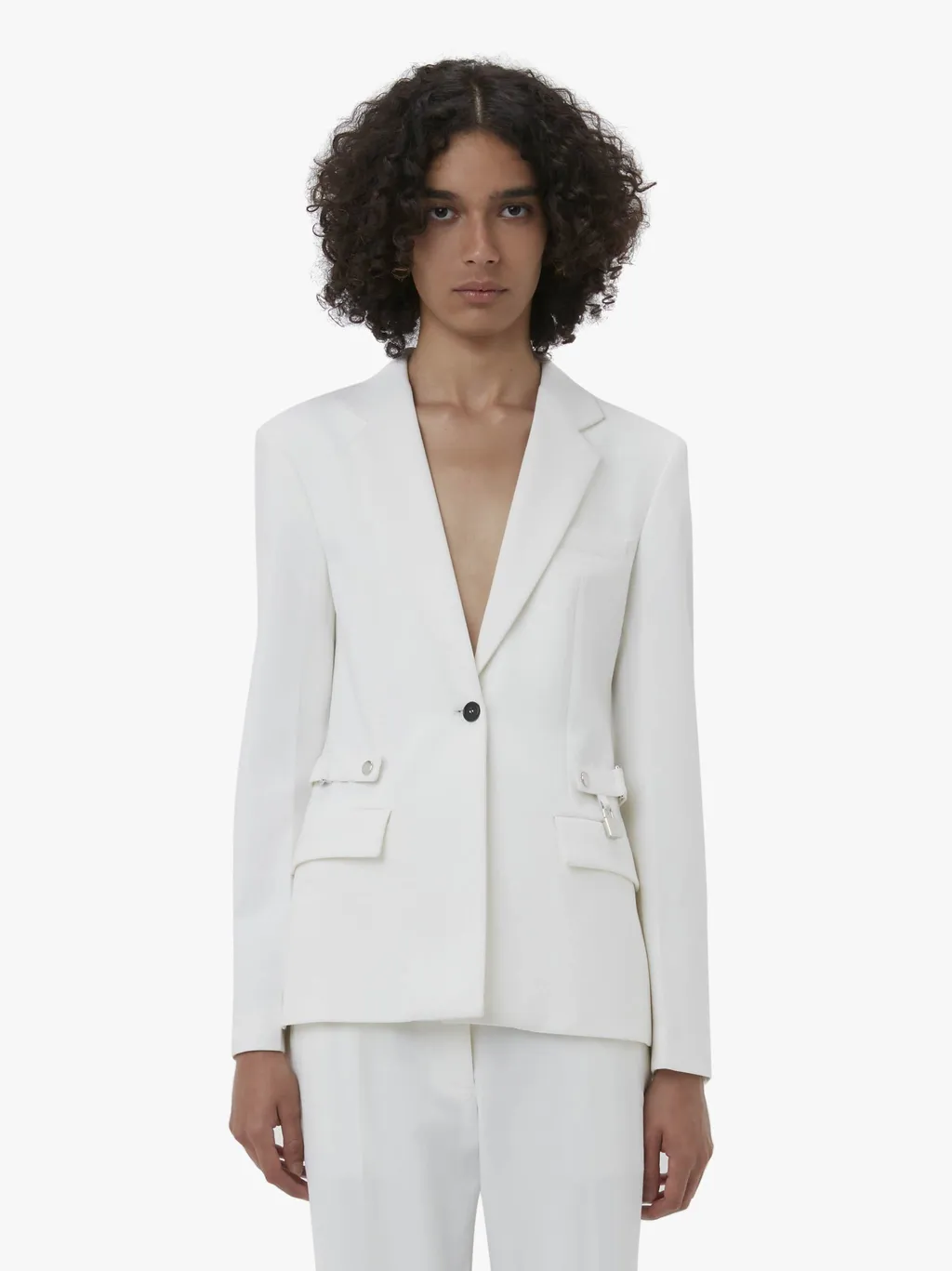Single-Breasted Long-Sleeved Blazer