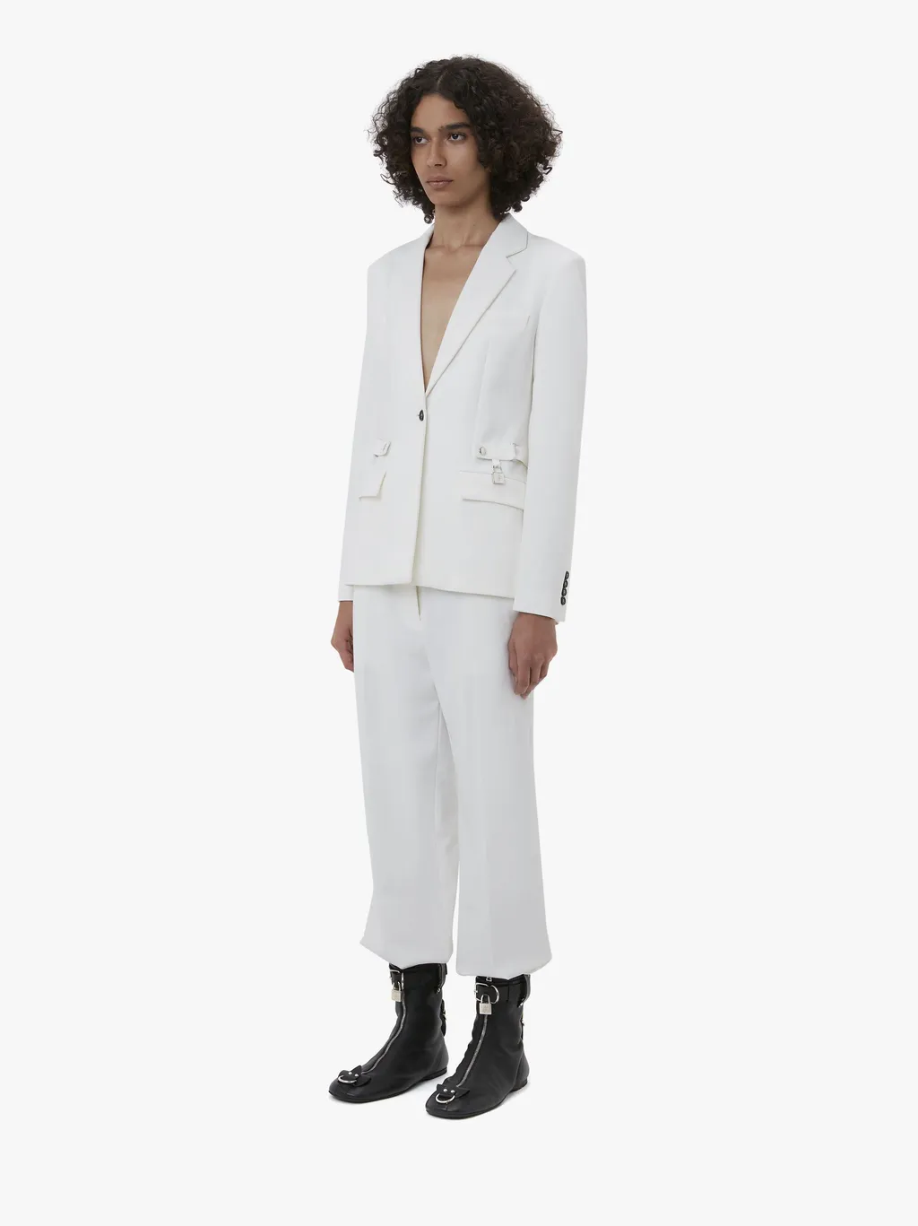 Single-Breasted Long-Sleeved Blazer