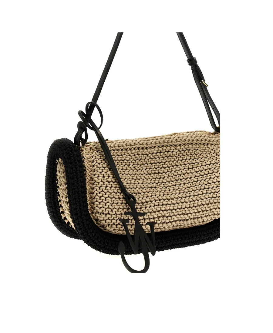 Bumper-15 Crochet-Knit Zip-Up Shoulder Bag