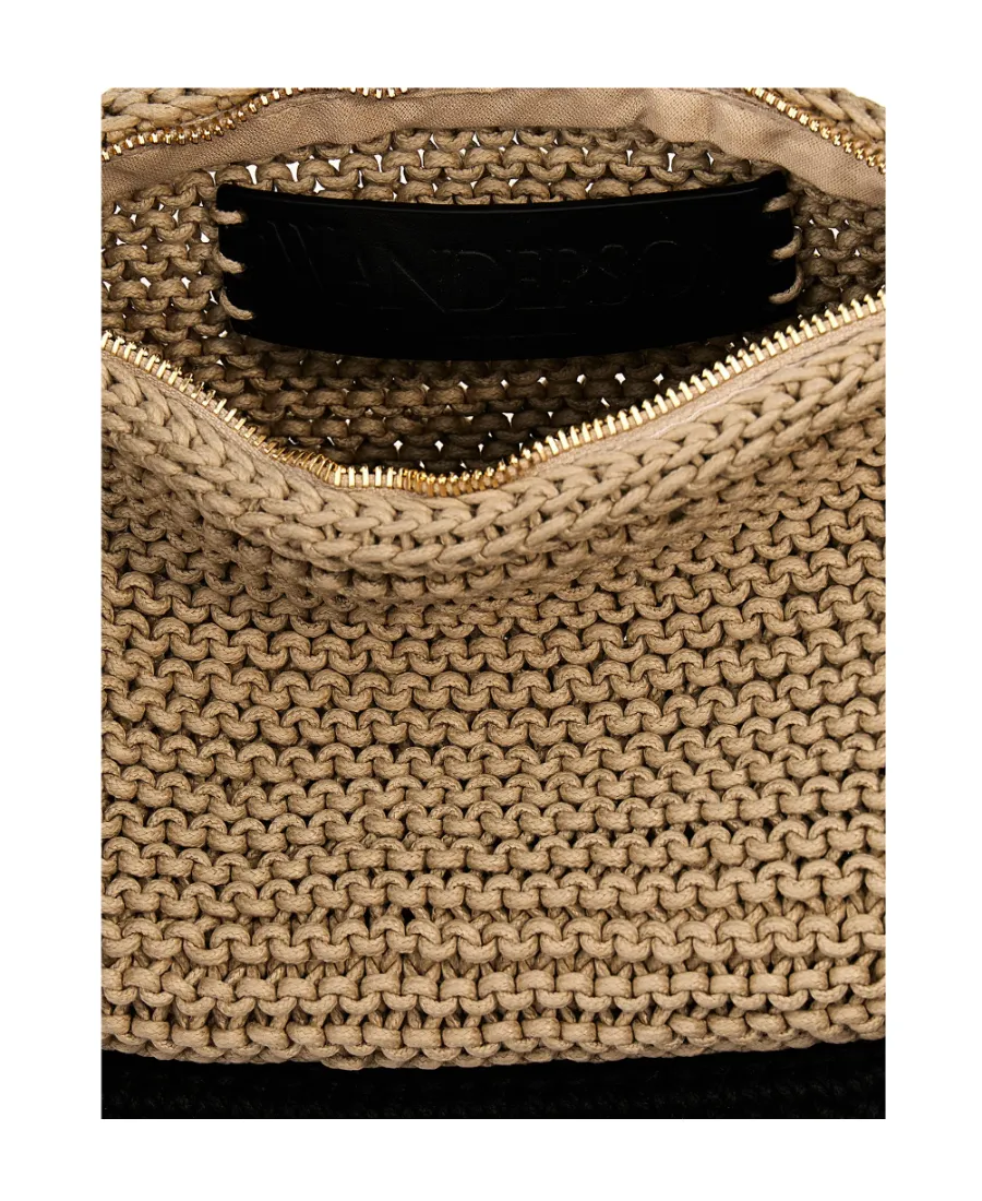 Bumper-15 Crochet-Knit Zip-Up Shoulder Bag