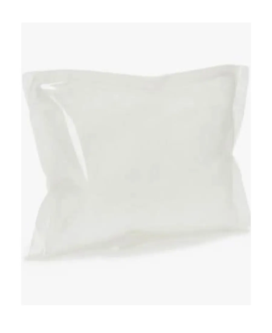 Logo Patch Cushion Clutch Bag