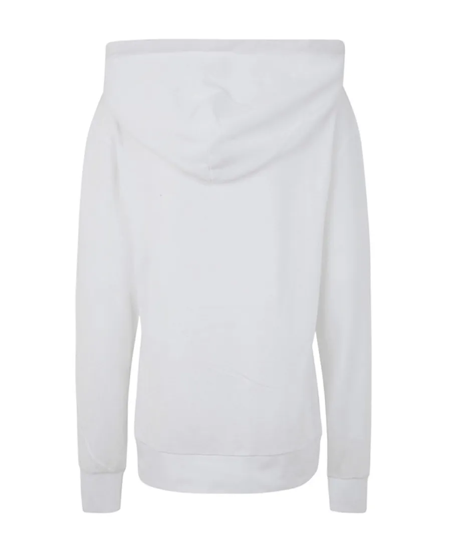 Logo Embroidered Drawstring Hoodie