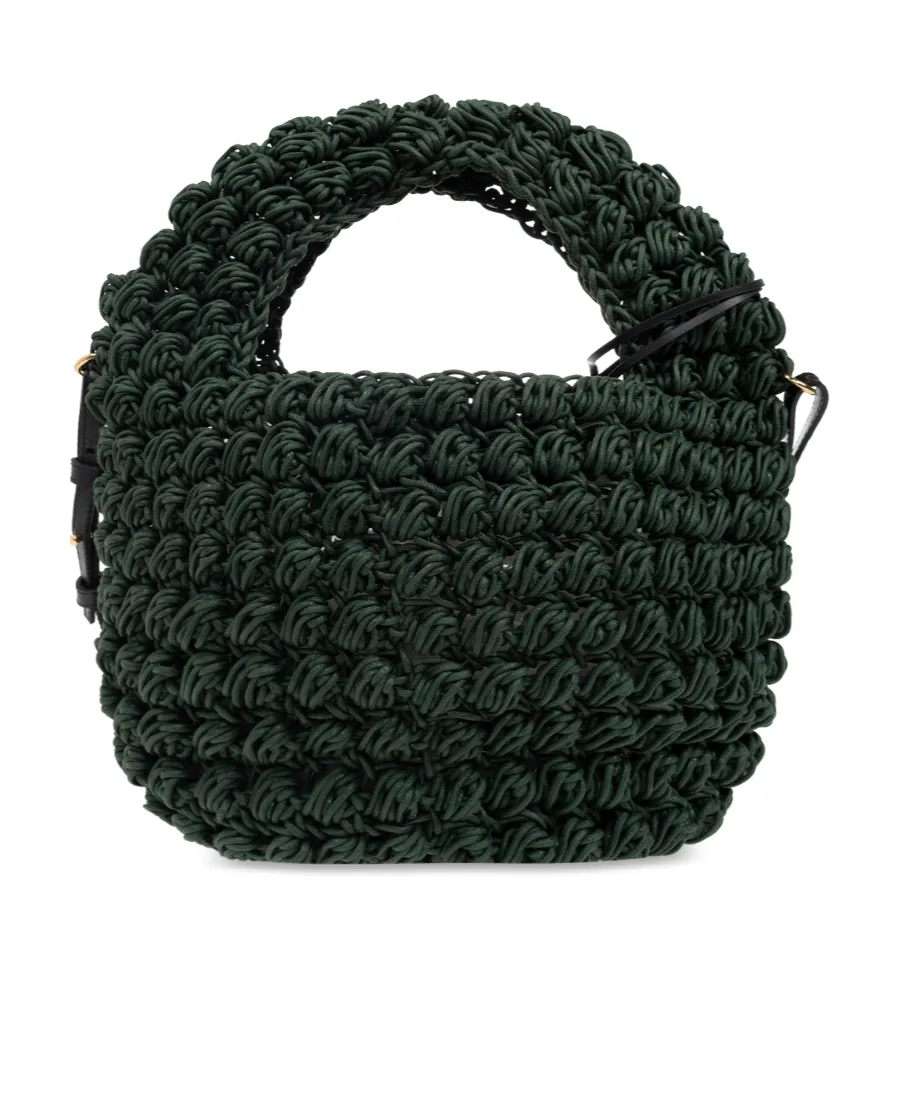 Popcorn Knit Crossbody Bag