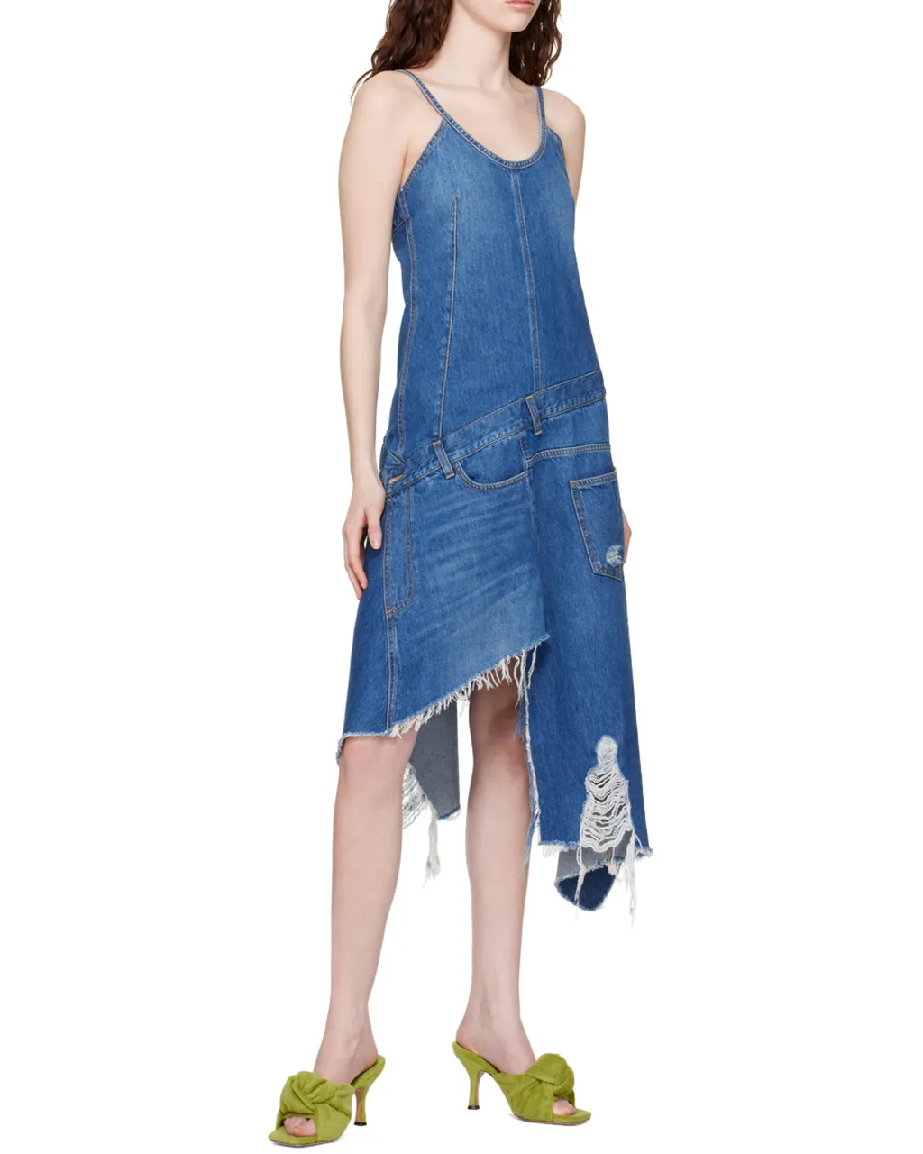 Terrycloth Open-Toe Mules