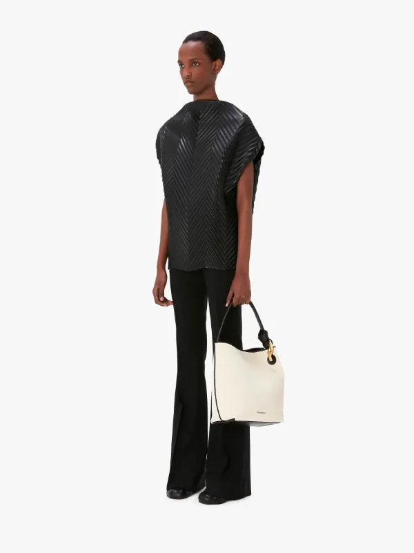 Logo Stamp Chain-Linked Shoulder Bag