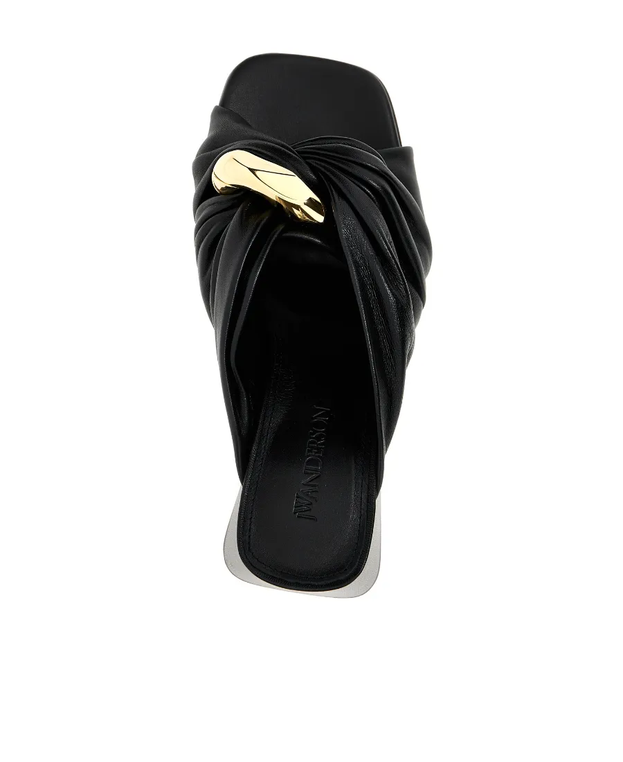 Chain Twist High-Heeled Sandals