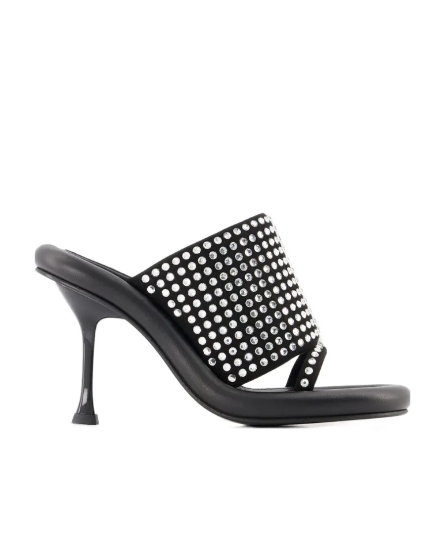 Bumper-Tube Leather Mules