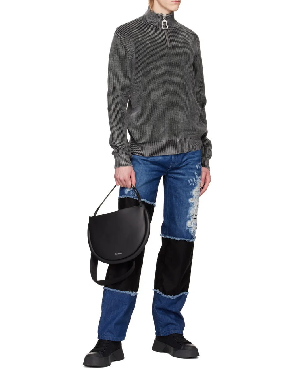 Zipped Shoulder Bag
