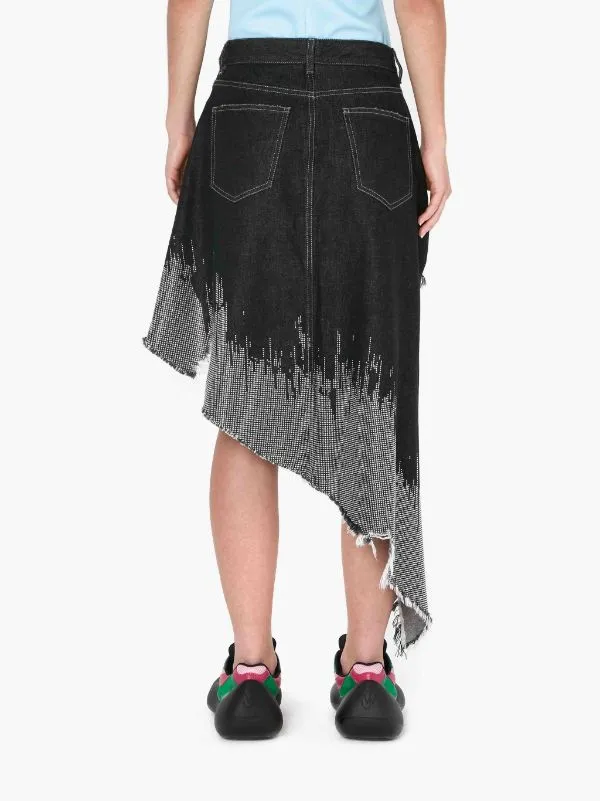 Studded Asymmetric Skirt