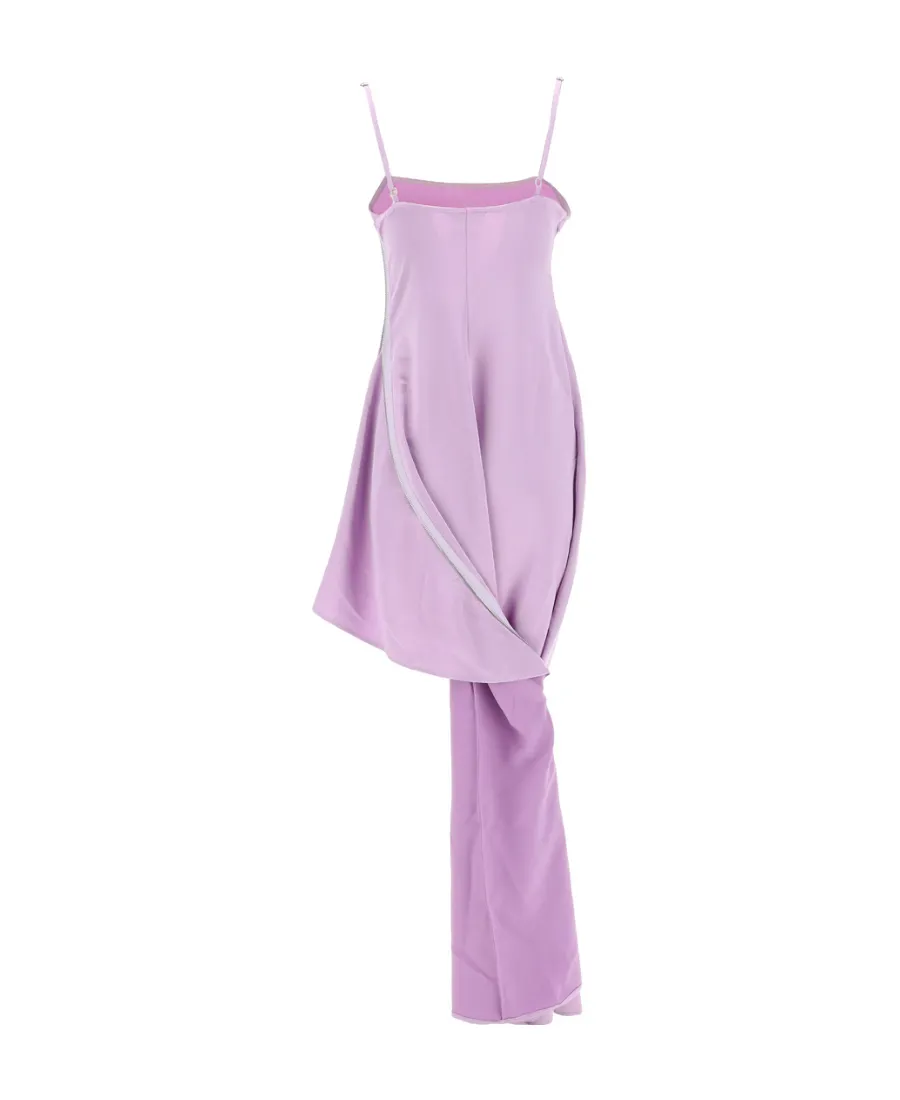 Asymmetric Zip Detailed Dress