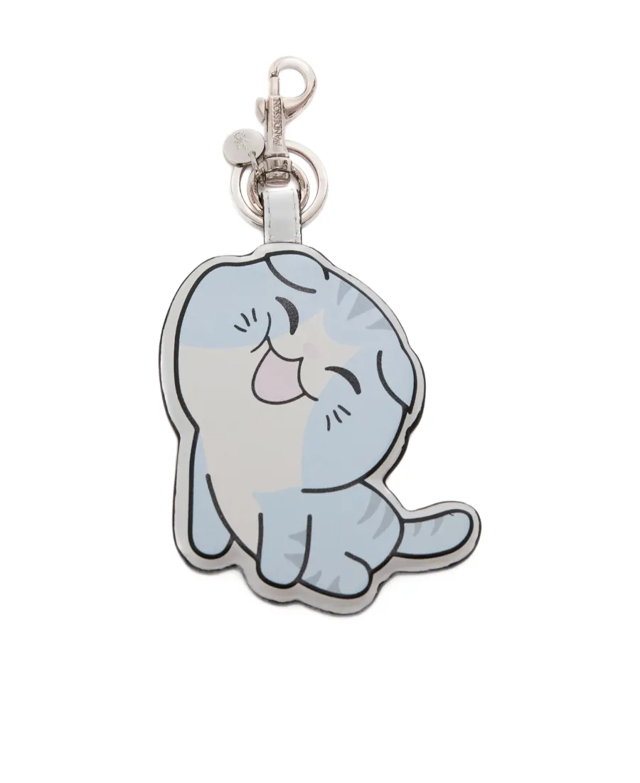 Cat Leather Keyring