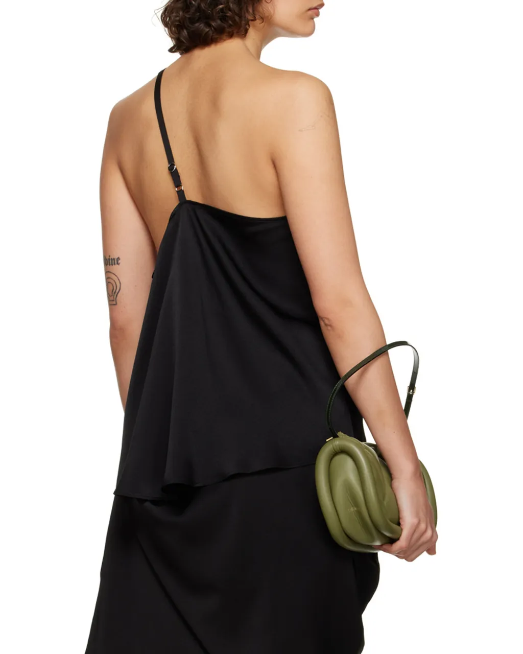 One-Shoulder Lace Trimmed Top