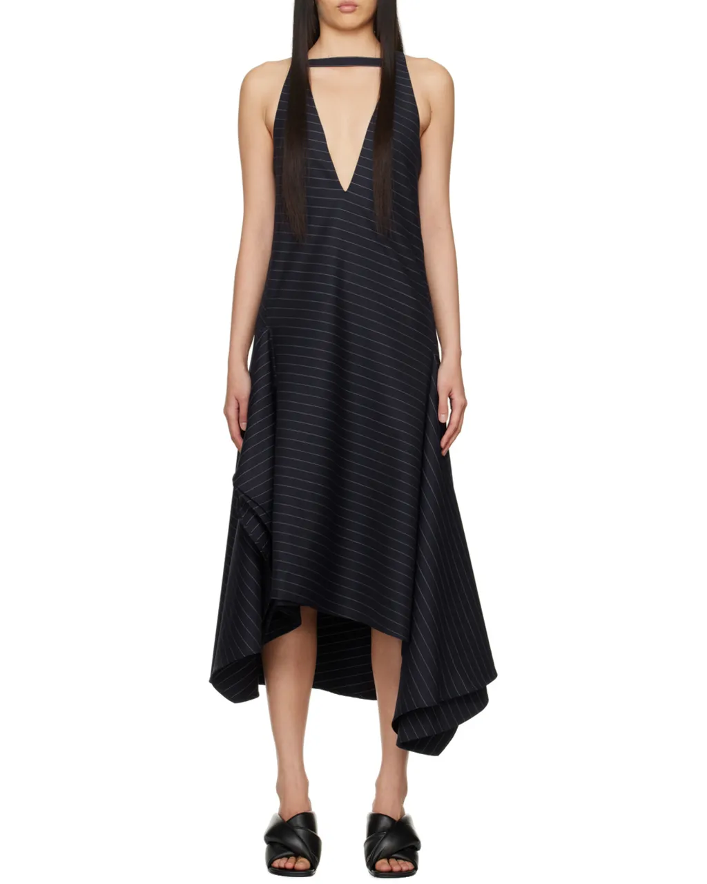 V-Neck Panelled Dress