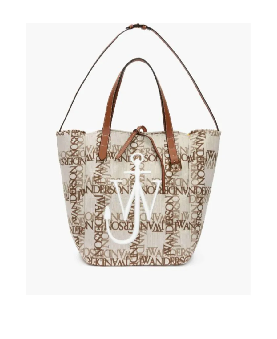 Logo Jacquard Belt Tote Bag