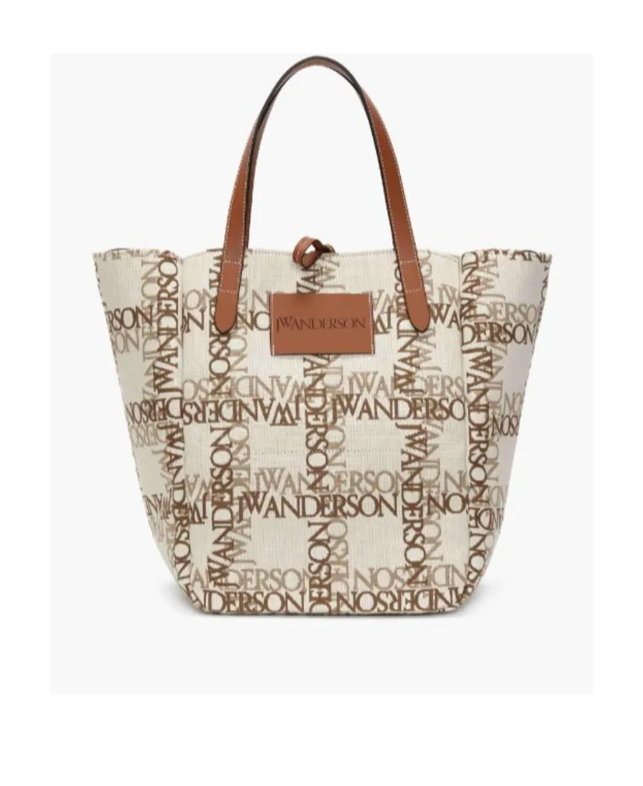 Logo Jacquard Belt Tote Bag