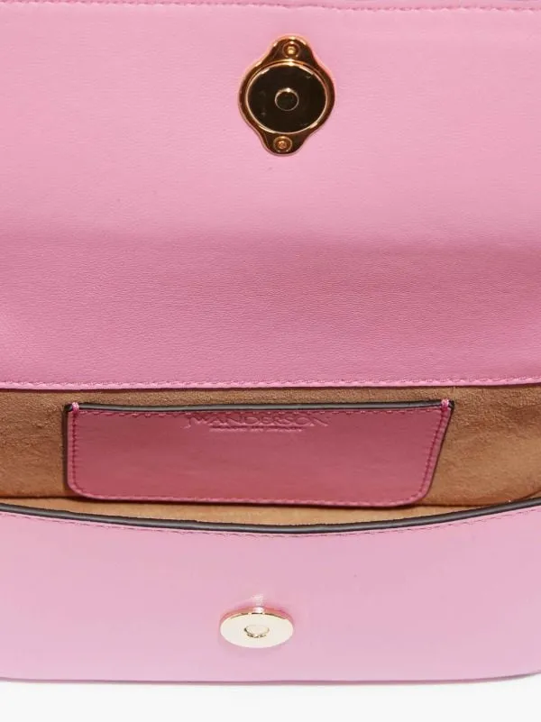 Logo Plaque Anchor Chain Shoulder Bag