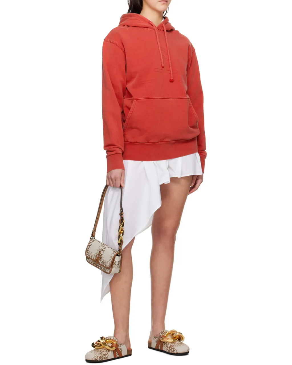Chain Anchor Logo Plaque Crossbody Bag
