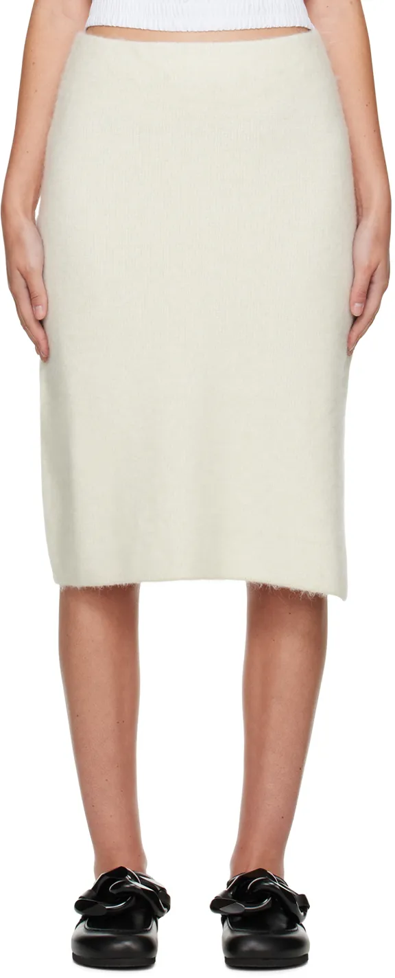 Logo-Patch Knitted Skirt
