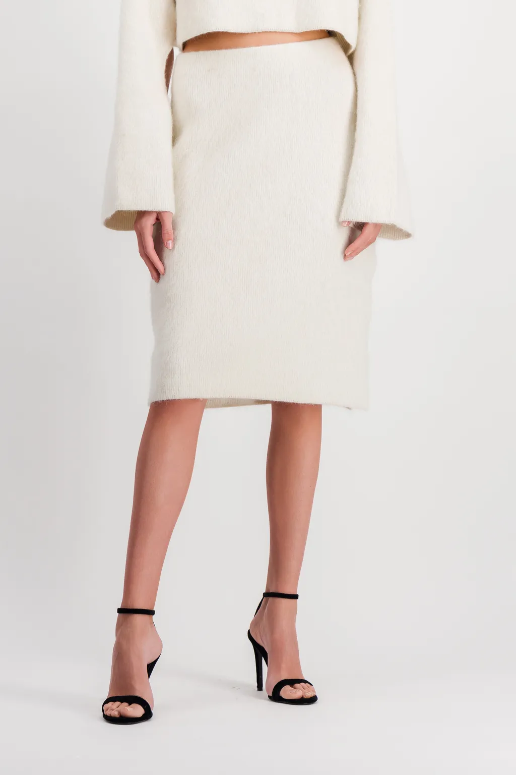 Logo-Patch Knitted Skirt