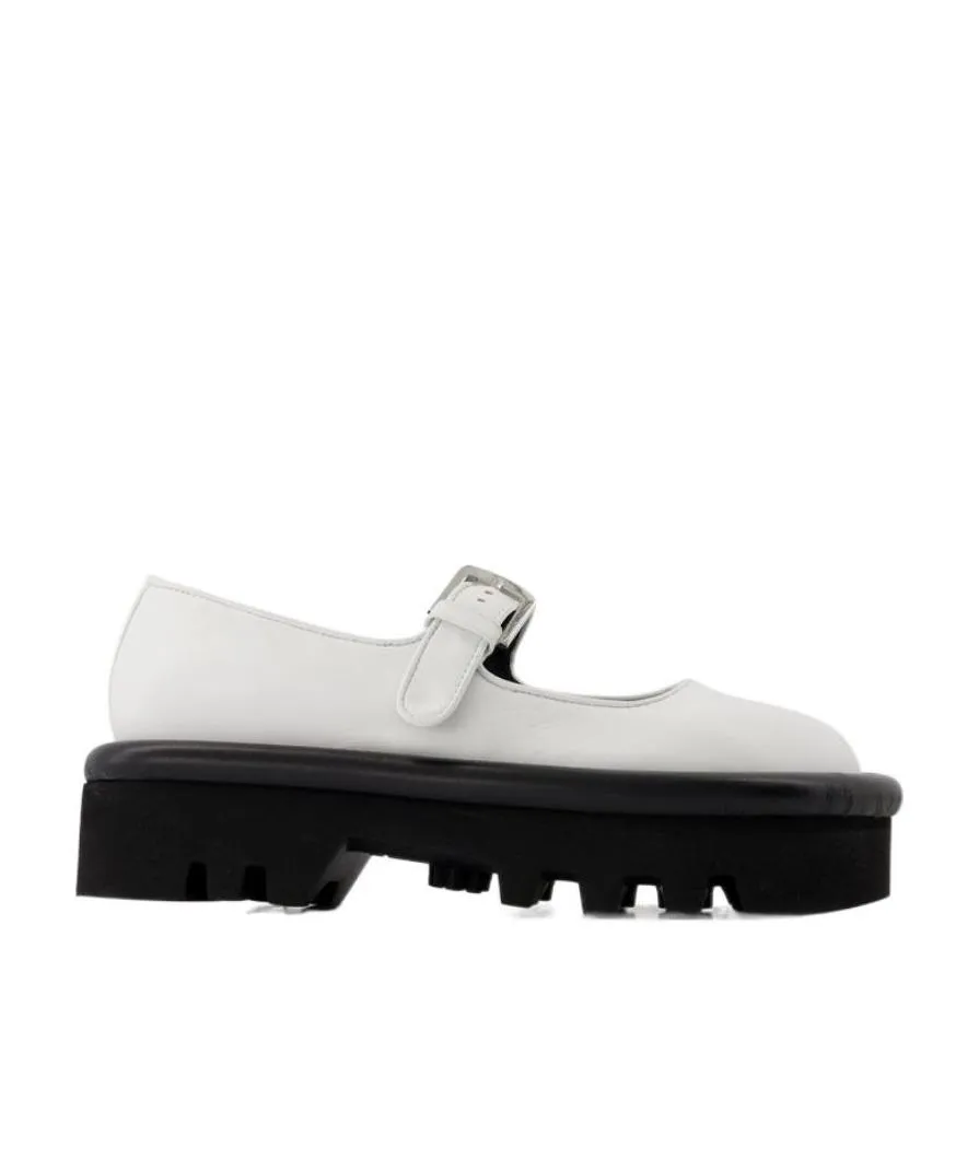 Bumper-Tube Round-Toe Mary Janes