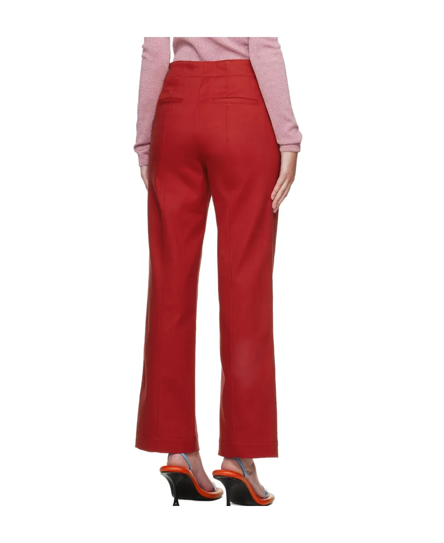 Panelled Straight-Leg Trousers