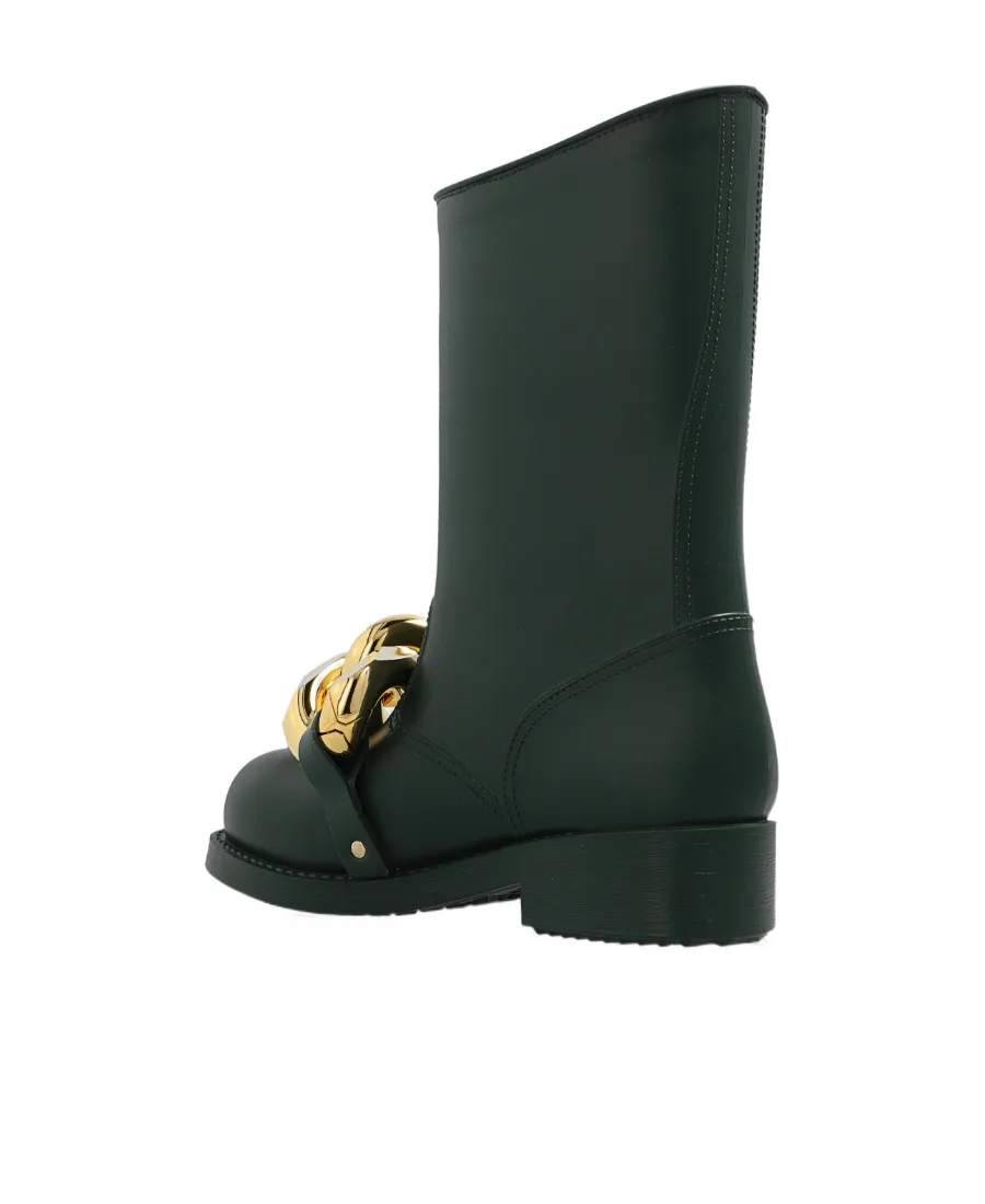 Chain-Link Detail Boots