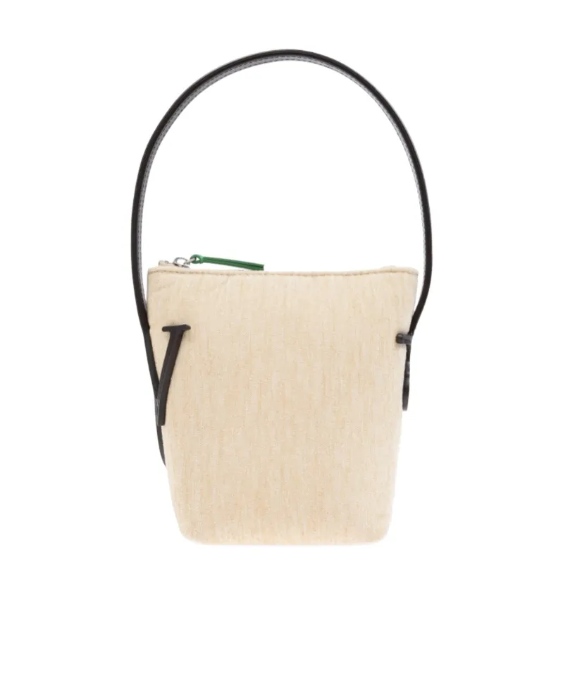 Anchor Chenille Mini Top Handle Bag