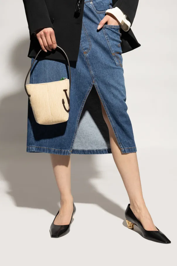 Anchor Chenille Mini Top Handle Bag