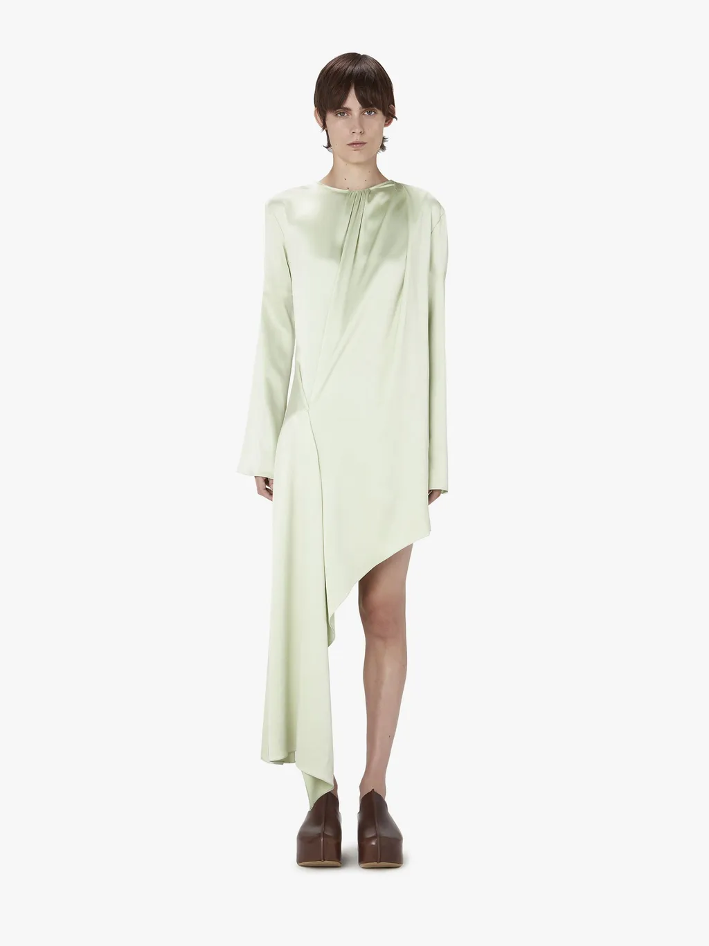 Long Sleeved Asymmetric Dress